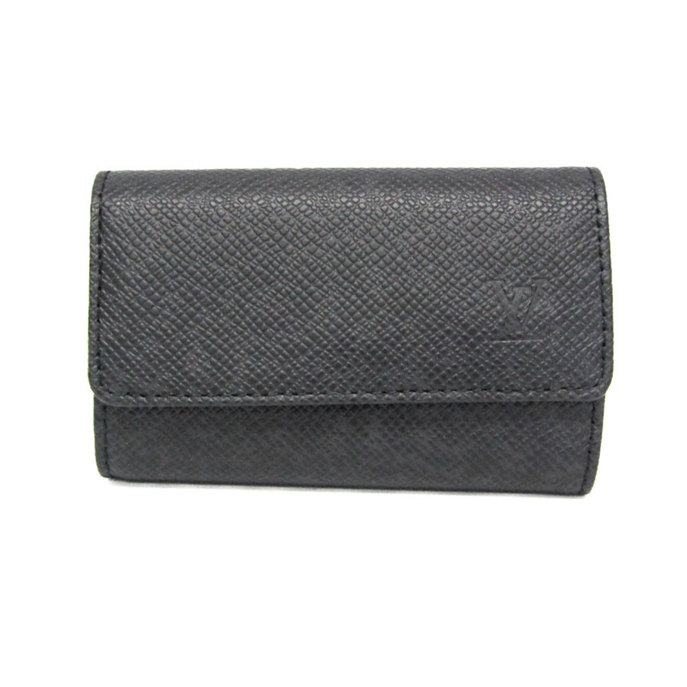 Louis Vuitton Taiga 6 Key Holder M30500 Men's Taiga Leather Key Case Noir